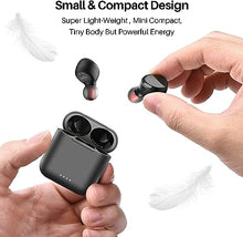 Load image into Gallery viewer, TOZO T6 True Wireless Earbuds Bluetooth 5.3 Headphones Touch Control with Wireless Charging Case IPX8 Waterproof Stereo Earphones in-Ear Built-in Mic Headset Premium Deep Bass Black