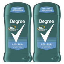 Load image into Gallery viewer, Degree Men Original Antiperspirant Deodorant for Men, Pack of 2, 48-Hour Sweat and Odor Protection, Cool Rush 2.7 oz