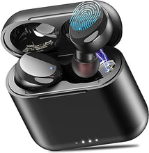 Load image into Gallery viewer, TOZO T6 True Wireless Earbuds Bluetooth 5.3 Headphones Touch Control with Wireless Charging Case IPX8 Waterproof Stereo Earphones in-Ear Built-in Mic Headset Premium Deep Bass Black