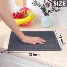 Load image into Gallery viewer, Homaxy 100% Cotton Waffle Weave Kitchen Dish Cloths, Ultra Soft Absorbent Quick Drying Dish Towels, 12x12 Inches, 6-Pack, Dark Grey