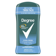 Load image into Gallery viewer, Degree Men Original Antiperspirant Deodorant for Men, Pack of 2, 48-Hour Sweat and Odor Protection, Cool Rush 2.7 oz