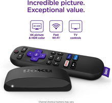 Load image into Gallery viewer, Roku Express 4K+ | Roku Streaming Device 4K/HDR, Roku Voice Remote, Free &amp; Live TV