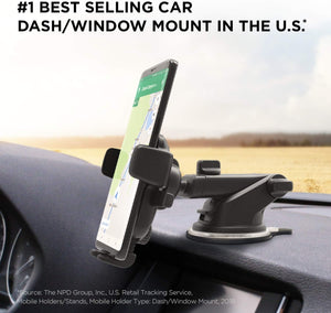 iOttie Easy One Touch 4 Dash & Windshield Universal Car Mount Phone Holder Desk Stand for -iPhone, Samsung, Moto, Huawei, Nokia, LG, Smartphones, Black