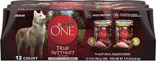 Load image into Gallery viewer, Purina ONE True Instinct Tender Cuts in Gravy With Real Turkey and Venison, and With Real Chicken and Duck High Protein Wet Dog Food Variety Pack - (12) 13 oz. Cans