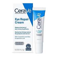 Load image into Gallery viewer, CeraVe Eye Repair Cream | Under Eye Cream for Dark Circles and Puffiness | Suitable for Delicate Skin Under Eye Area | 0.5 Ounce