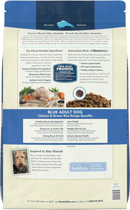 Blue Buffalo Life Protection Formula Natural Adult Dry Dog Food, Chicken and Brown Rice 30-lb