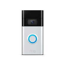 Load image into Gallery viewer, Ring Video Doorbell - 1080p HD video, real-time home monitoring, privacy controls, simple setup, Works with Alexa | Satin Nickel