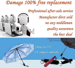 SY COMPACT Travel Umbrella Windproof Automatic Umbrellas-Factory Outlet umbrella