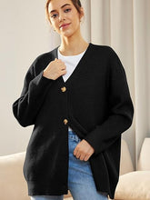 Load image into Gallery viewer, LILLUSORY Women&#39;s Cardigan 2023 Open Front Oversized Button Lightweight Sweaters V Neck Loose Cardigans Knit Outwear