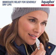 Load image into Gallery viewer, Aquaphor Lip Repair Ointment - Long-lasting Moisture to Soothe Dry Chapped Lips - .35 fl. oz. Tube