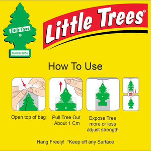 Little Trees Car Freshener, Black Ice, 10-Pack