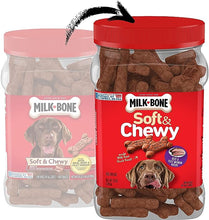 Load image into Gallery viewer, Milk-Bone Soft &amp; Chewy Dog Treats, Beef &amp; Filet Mignon Recipe, 25 Ounce