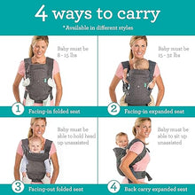 Load image into Gallery viewer, Infantino Flip Advanced 4-in-1 Carrier - Ergonomic, convertible, face-in and face-out front and back carry for newborns and older babies 8-32 lbs