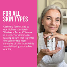 Load image into Gallery viewer, Vibriance Super C Serum for Mature Skin Made in the USA, All-In-One Formula Hydrates, Firms, Lifts, Targets Age Spots, Wrinkles &amp; Smooths Skin, The Original Vitamin C Serum; 1 fl oz (30ml), Pack of 1