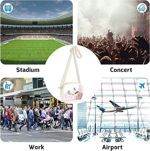 KETIEE Clear Crossbody Bag, Stadium Approved Clear Purse Bag for Concerts Sports Events Festivals