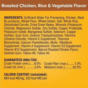 PEDIGREE CHOICE CUTS IN GRAVY Adult Canned Soft Wet Dog Food Variety Pack, Prime Rib, Rice & Vegetable Flavor and Roasted Chicken, 13.2 oz. Cans (Pack of 12)