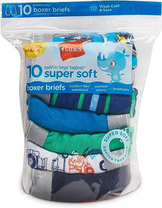 Hanes Boys' and Toddler Underwear, Comfort Flex Waistband Boxer Briefs, Multiple Packs Available