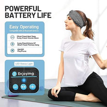 Load image into Gallery viewer, Perytong Sleep Headphones Wireless, Bluetooth Sports Headband Headphones with Ultra-Thin HD Stereo Speakers Perfect for Sleeping,Workout,Jogging,Yoga,Insomnia, Air Travel, Meditation, Grey