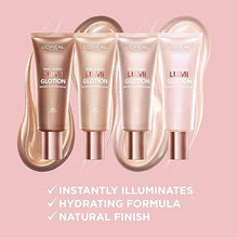 Load image into Gallery viewer, L’Oréal Paris Makeup True Match Lumi Glotion, Natural Glow Enhancer, Illuminator Highlighter Skin Tint, for an All Day Radiant Glow, Medium, 1.35 Ounces