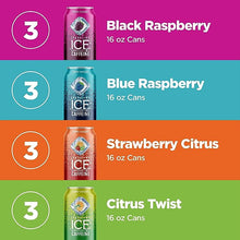 Load image into Gallery viewer, Sparkling Ice +Caffeine Variety Pack-Black Raspberry/Blue Raspberry/Strawberry Citrus/Citrus Twist 12 16oz Can