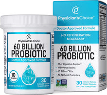 Load image into Gallery viewer, Physician&#39;s CHOICE Probiotics 60 Billion CFU - 10 Strains + Organic Prebiotics - Digestive &amp; Gut Health - Supports Occasional Constipation, Diarrhea, Gas &amp; Bloating - Probiotics For Women &amp; Men - 30ct