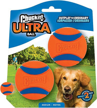 Load image into Gallery viewer, Chuckit! Ultra Ball Dog Toy, Medium (2.5 Inch Diameter) Pack of 2, for breeds 20-60 lbs