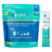 Load image into Gallery viewer, Liquid I.V. Hydration Multiplier - Lemon Lime - Powder Packets | Electrolyte Drink Mix | Easy Open Single-Serving | Non-GMO | 16 Stick