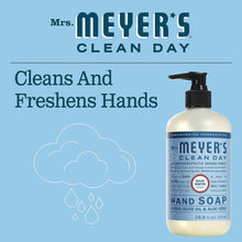 Load image into Gallery viewer, Mrs. Meyer&#39;s Hand Soap, Made with Essential Oils, Biodegradable Formula, Rain Water, 12.5 fl. oz - Pack of 3