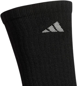 adidas Men's Athletic Cushioned Crew Socks with Arch Compression for a Secure Fit (6-Pair)