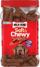 Load image into Gallery viewer, Milk-Bone Soft &amp; Chewy Dog Treats, Beef &amp; Filet Mignon Recipe, 25 Ounce