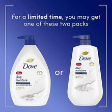 Load image into Gallery viewer, Dove Body Wash with Pump Deep Moisture For Dry Skin Moisturizing Skin Cleanser with 24hr Renewing MicroMoisture Nourishes The Driest Skin 30.6 oz