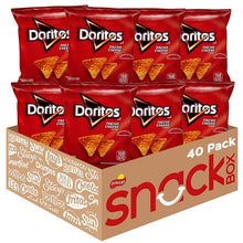 Load image into Gallery viewer, Doritos Nacho Cheese Flavored Tortilla Chips, 1oz Bags (40 Pack)