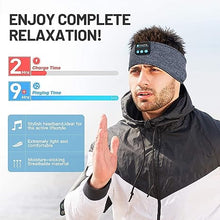 Load image into Gallery viewer, Perytong Sleep Headphones Wireless, Bluetooth Sports Headband Headphones with Ultra-Thin HD Stereo Speakers Perfect for Sleeping,Workout,Jogging,Yoga,Insomnia, Air Travel, Meditation, Grey