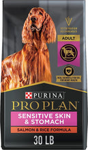 Load image into Gallery viewer, Purina Pro Plan Sensitive Skin and Stomach Dog Food Salmon and Rice Formula - 30 lb. Bag