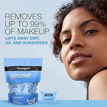 Load image into Gallery viewer, Neutrogena Makeup Remover Wipes Singles, Daily Facial Cleanser Towelettes, Gently Removes Oil &amp; Makeup, Alcohol-Free Makeup Wipes, Individually Wrapped, 20 ct