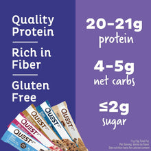 Load image into Gallery viewer, Quest Nutrition Ultimate Variety Pack Protein Bars, High Protein, Low Carb, Gluten Free, Keto Friendly, 12 Count