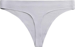 voenxe Seamless Women Underwear Thongs,No Show Ladies Thong,No Line Breathable Comfortable Panties Undies for Women 5-Pack