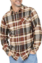 Load image into Gallery viewer, Legendary Whitetails Men&#39;s Buck Camp Flannel, Long Sleeve Plaid Button Down Casual Shirt, Corduroy Cuffs