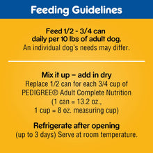 Load image into Gallery viewer, PEDIGREE CHOICE CUTS IN GRAVY Adult Canned Soft Wet Dog Food Variety Pack, Prime Rib, Rice &amp; Vegetable Flavor and Roasted Chicken, 13.2 oz. Cans (Pack of 12)