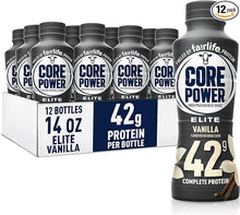 Load image into Gallery viewer, Core Power Fairlife Elite 42g High Protein Milk Shake, Ready To Drink for Workout Recovery, Vanilla, 14 Fl Oz (Pack of 12)