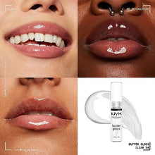 Load image into Gallery viewer, NYX PROFESSIONAL MAKEUP Butter Gloss, Non-Sticky Lip Gloss - Sugar Glass (Clear)