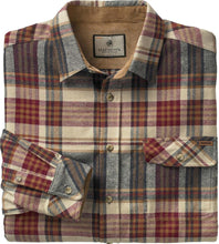 Load image into Gallery viewer, Legendary Whitetails Men&#39;s Buck Camp Flannel, Long Sleeve Plaid Button Down Casual Shirt, Corduroy Cuffs