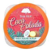 Load image into Gallery viewer, Tree Hut Shea Sugar Scrub Coco Colada, 18 oz, Ultra Hydrating and Exfoliating Scrub for Nourishing Essential Body Care