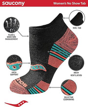 Load image into Gallery viewer, Saucony Women&#39;s Multipack Performance Heel Tab Athletic Socks