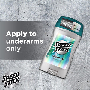 Speed Stick Men's Deodorant, Regular, 3 Ounce, 4 Pack