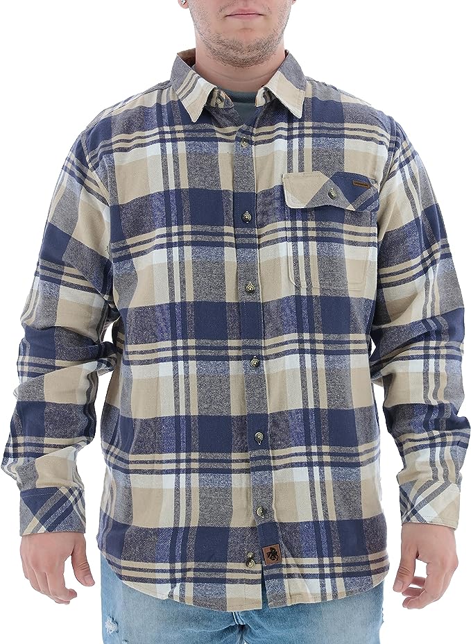 Legendary Whitetails Men's Buck Camp Flannel Plaid Shirt