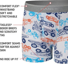 Load image into Gallery viewer, Hanes Boys&#39; and Toddler Underwear, Comfort Flex Waistband Boxer Briefs, Multiple Packs Available